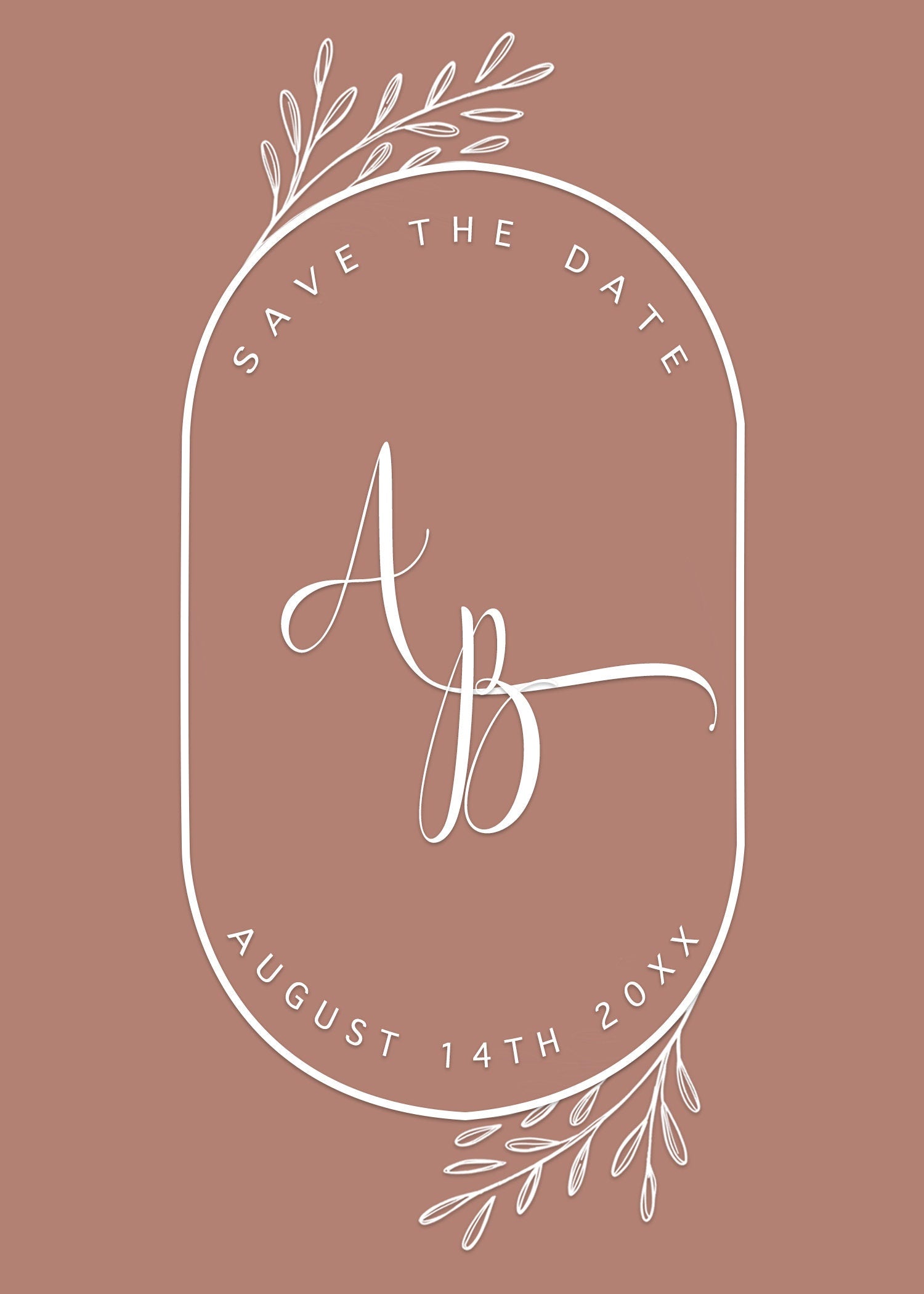 Blush Pink Wedding Invitation Suite (DIGITAL TEMPLATE ONLY)