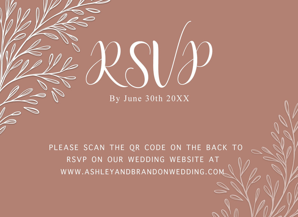Blush Pink Wedding Invitation Suite (DIGITAL TEMPLATE ONLY)