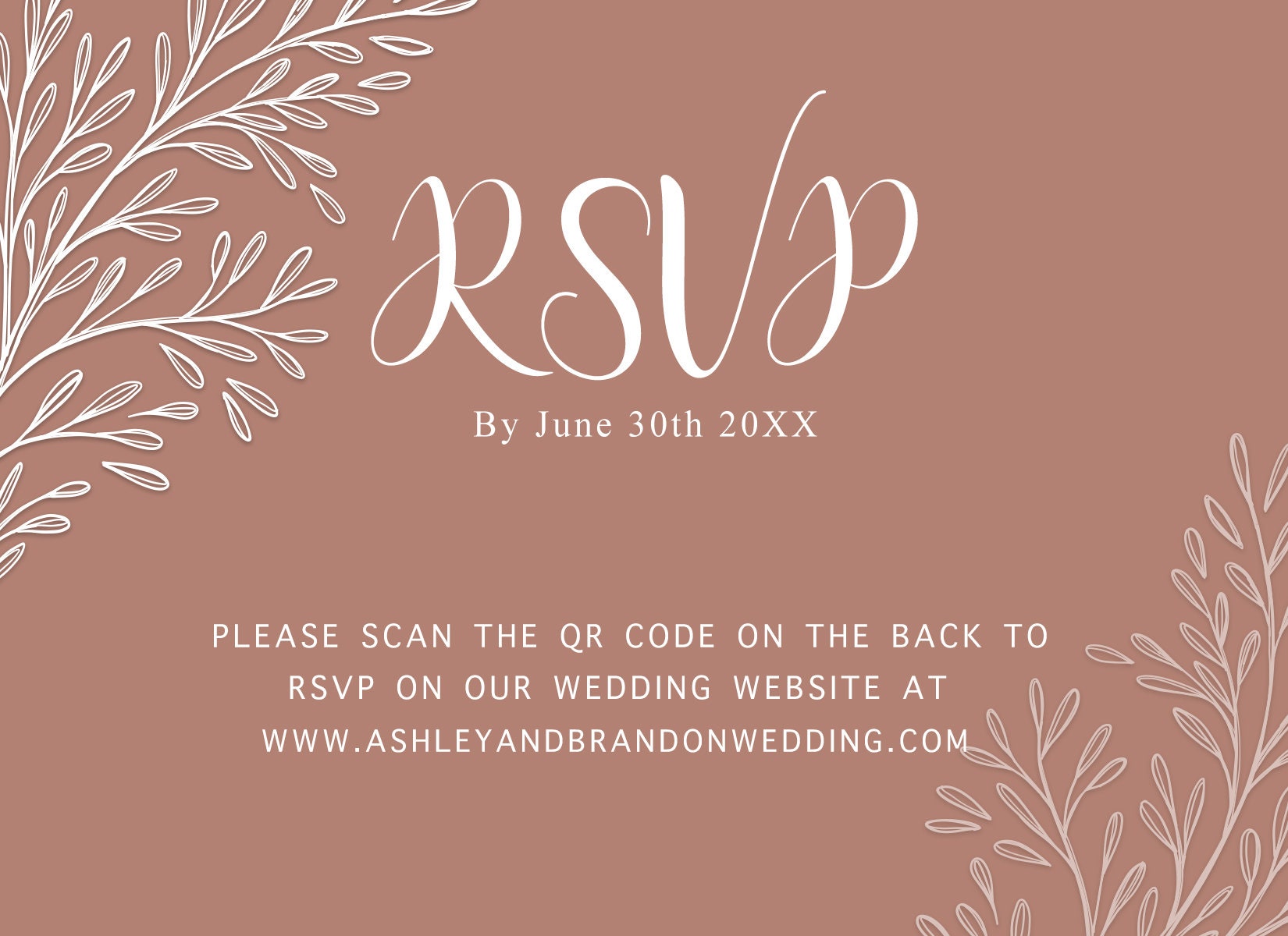 Blush Pink Wedding Invitation Suite (DIGITAL TEMPLATE ONLY)