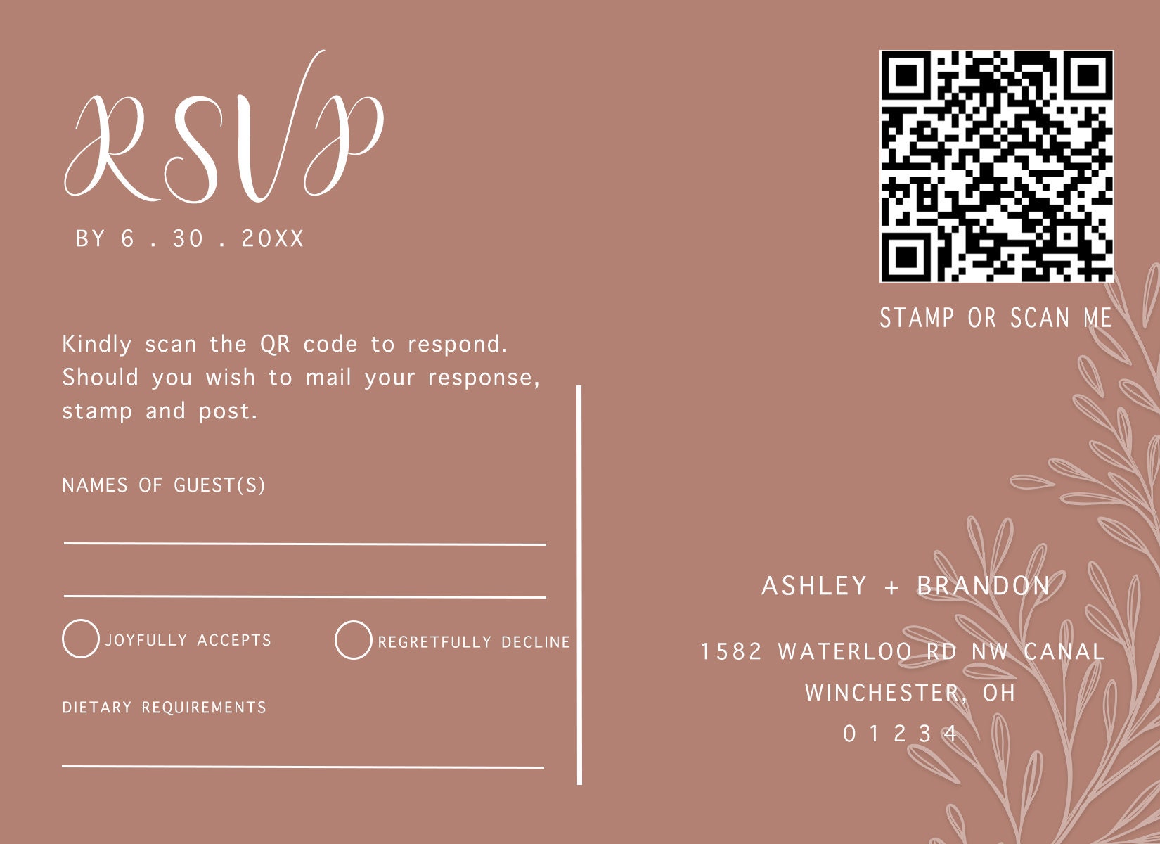 Blush Pink Wedding Invitation Suite (DIGITAL TEMPLATE ONLY)